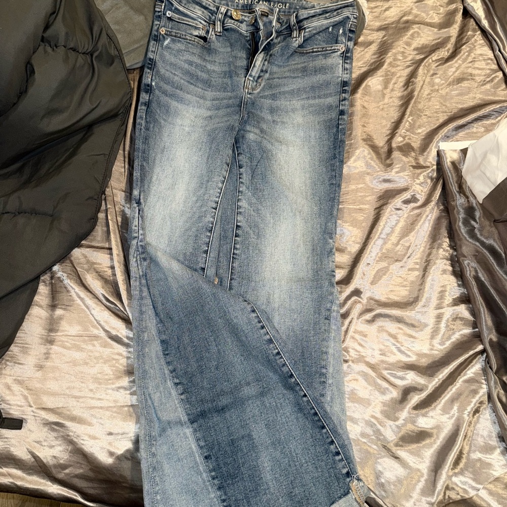 American Eagle Outfitters Straight Leg Blue Jeans